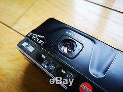Leica mini II data back compact 35mm film camera Elmar 35mm f3.5 lens 02