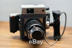 MAMIYA 23 Standard Film Camera Body, back & 2 lens kit w camera bag