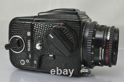 MINTHasselblad 500CM Camera + Planar T 80mm F/2.8 Lens + A12 Film Back Black
