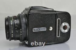 MINTHasselblad 500CM Camera + Planar T 80mm F/2.8 Lens + A12 Film Back Black