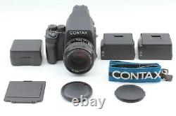MINT Contax 645 Camera 80mm F2 Top MINT Lens AE Finder 120/220 Film Back JAPAN
