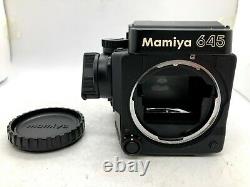 MINT Mamiya M645 Super Film Camera + Waist level Finder + 120 Back From JAPAN