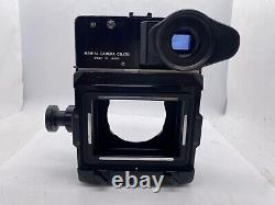 MINT Mamiya Universal Press Camera + 100mm f3.5 Lens+ Polaroid + 6x7 Film Back