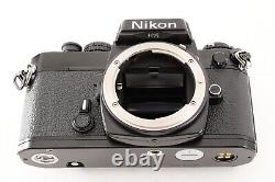 MINT? Nikon FE Black 35mm SLR Film Camera Body MF-2 Data Back Strap From JAPAN