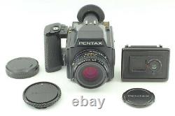MINT PENTAX 645 Medium Format Camera + A 75mm f2.8 120 Film Back From JAPAN