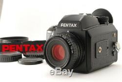MINT Pentax 645N Camera + A 75mm f2.8 Lens 120 Film Back From JAPAN #909