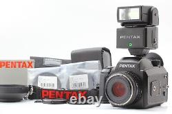 MINT Pentax 645N Film Camera with FA 75mm f/2.8 Lens 120 Film Back From JAPAN