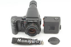 MINT + Strap Mamiya 645 PRO Camera AE Finder C 80mm F2.8 N 120 Film Back JAPAN