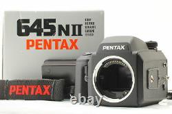 MINT in Box Pentax 645NII Film Camera 120 Film Back & Strap From JAPAN