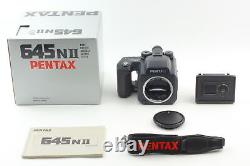 MINT in Box Pentax 645NII Film Camera with 120 Film Back Strap From JAPAN