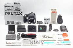 MINT in Box Pentax 645 NII N II Film Camera 120 Film Back Strap etc From Japan