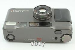 MINT+++ with CaseCONTAX T2 Titan Black 35mm Film Camera & Date Back JAPAN #620