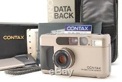 MINT with Case Contax T2 Film Camera T 38mm Lens with Data Back, Strap From JAPAN