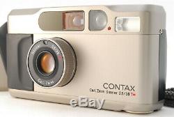 MINT with Case Contax T2 Film Camera T 38mm Lens with Data Back, Strap From JAPAN