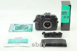 MINT with Strap? Contax AX SLR Film Camera Black Body with Data back D-8 From Japan