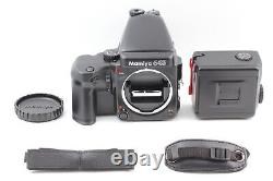 Mamiya 645 Pro Camera AE Finder with Winder Grip 120 Film Back MINT From JAPAN