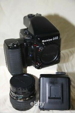 Mamiya 645 Pro Medium Format SLR Film Camera with 80 mm 1.9 lens & extra back
