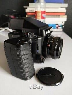 Mamiya 645 Super Film Camera Bundle + 2 Lenses + 120back + polaroid back