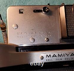 Mamiya Press Super 23 Camera with 100mm f/3.5 Lens & 6x9 Roll Film Back Read Disc