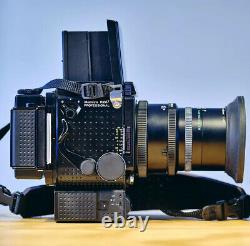 Mamiya RZ67 Pro 6x7 Camera + 65mm F/L-A Lens Floating Element + 120 Film Back