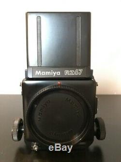 Mamiya RZ67 Pro SLR Film Camera Sekor Z 90mm Lens + 2 120 Film Backs + Polaroid