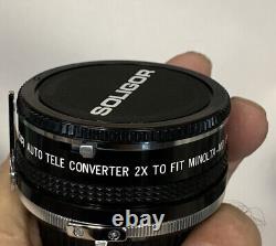 Minolta XD-11 Film 3 Lens Camera 1/4? Data Back