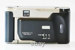 Mint CONTAX TVS II Data Back 35mm Point & Shoot Film Camera Carl Zeiss Japan