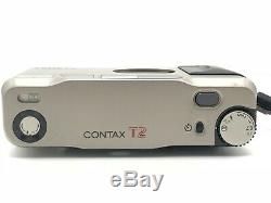 Mint Contax T2D 35mm Point & Shoot Film Camera Date Back + Strap + Case Japan