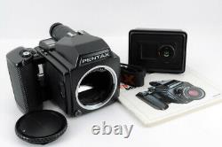 Mint++ Pentax 645 Medium Format Camera Body Two Film back + manual From JAPAN