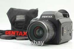 Mint Pentax 645 NII Camera smc A 45mm 2.8 Manual Lens 120 Film Back from Japan