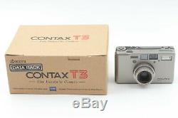 Mint in BOX Contax T3 D 35mm Point & Shoot Film Camera Data Back From JAPAN