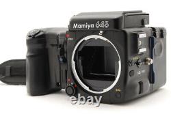 NEAR MINT? Mamiya 645 Pro Camera + WL Finder + 120 Film Back From JAPAN n87