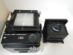 NEAR MINT Mamiya RZ67 Pro Camera + Waist Level Finder 120 Film Back From Japan