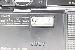 NEAR MINT? NIKON FA Black Body 35mm SLR Film Camera MF-16 Data Back From JAPAN