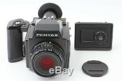 NEAR MINT Pentax 645 Film Camera + A 75mm F2.8 Lens 120 film Back from JAPAN
