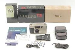 NEAR MINT++ in Box Contax T2 35mm Point & Shoot Film Camera + Data Back JAPAN
