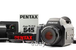 NEAR MINT+++ with2 Film Back Pentax 645N N Camera Body A 75mm F2.8 Lens JAPAN