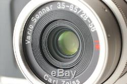 N MINT IN BOXContax TVS Point & Shoot Film Camera Carl Zeiss Data Back JPN 37
