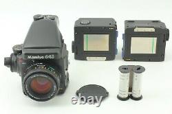 N MINT+++ Mamiya 645 Pro Film Camera + Sekor C 80mm F2.8 Lens + Film Back x2
