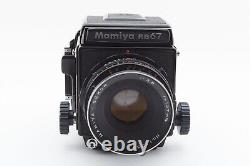 N MINT Mamiya RB67 Pro Camera + 120 Film Back Sekor 127mm f/3.8 Lens 2019690