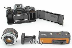 N MINT Ocher Contax 139 Quartz Data Back SLR Film Camera /Winder-II From JAPAN