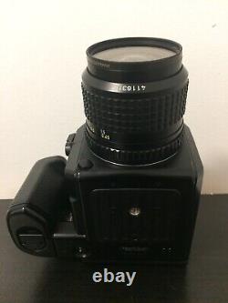 N MINT PENTAX 645N FILM CAMERA With SMC A 55MM f/2.8 LENS, SPARE BACK, FLASH