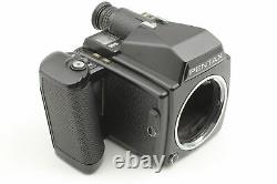 N. MINT Pentax 645 Camera + SMC A 45mm f/2.8 Lens +120 & 220 film Back JAPAN