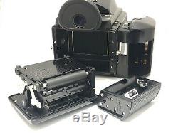 N MINT Pentax 645 Camera + SMC A 75mm f/2.8 Lens + 120 Film Back + Flash from JP