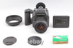 N MINT+++? Pentax 645 Film Camera Body + A 45mm f2.8 lens + 120 Film Back Japan