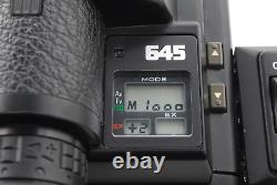 N MINT Pentax 645 Film Camera SMC-A 45mm F/2.8 Lens 120 Film Back From JAPAN