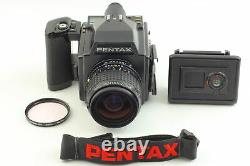 N MINT Pentax 645 Film Camera + SMC A 55mm f/2.8 Lens 120 Film Back From JAPAN