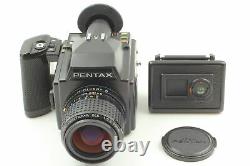 N MINT Pentax 645 Medium Format Camera 55mm f/2.8 Lens 120 Film Back JAPAN