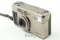 N MINT WithHood Contax TVS withData Back Point & Shoot 35mm Film Camera From JAPAN