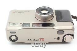 N. MINT in Case Contax T2 T2D Data Back Point & Shoot Film Camera Japan #768